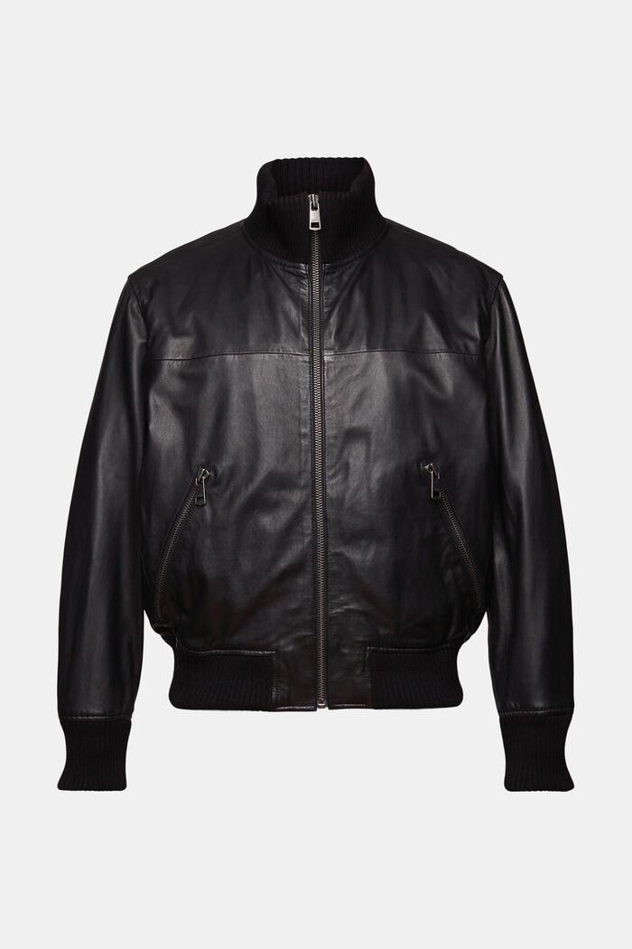 Bomberjacke aus Leder