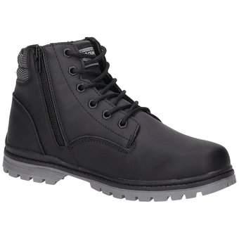Top Gun Schnür Boots in schwarz