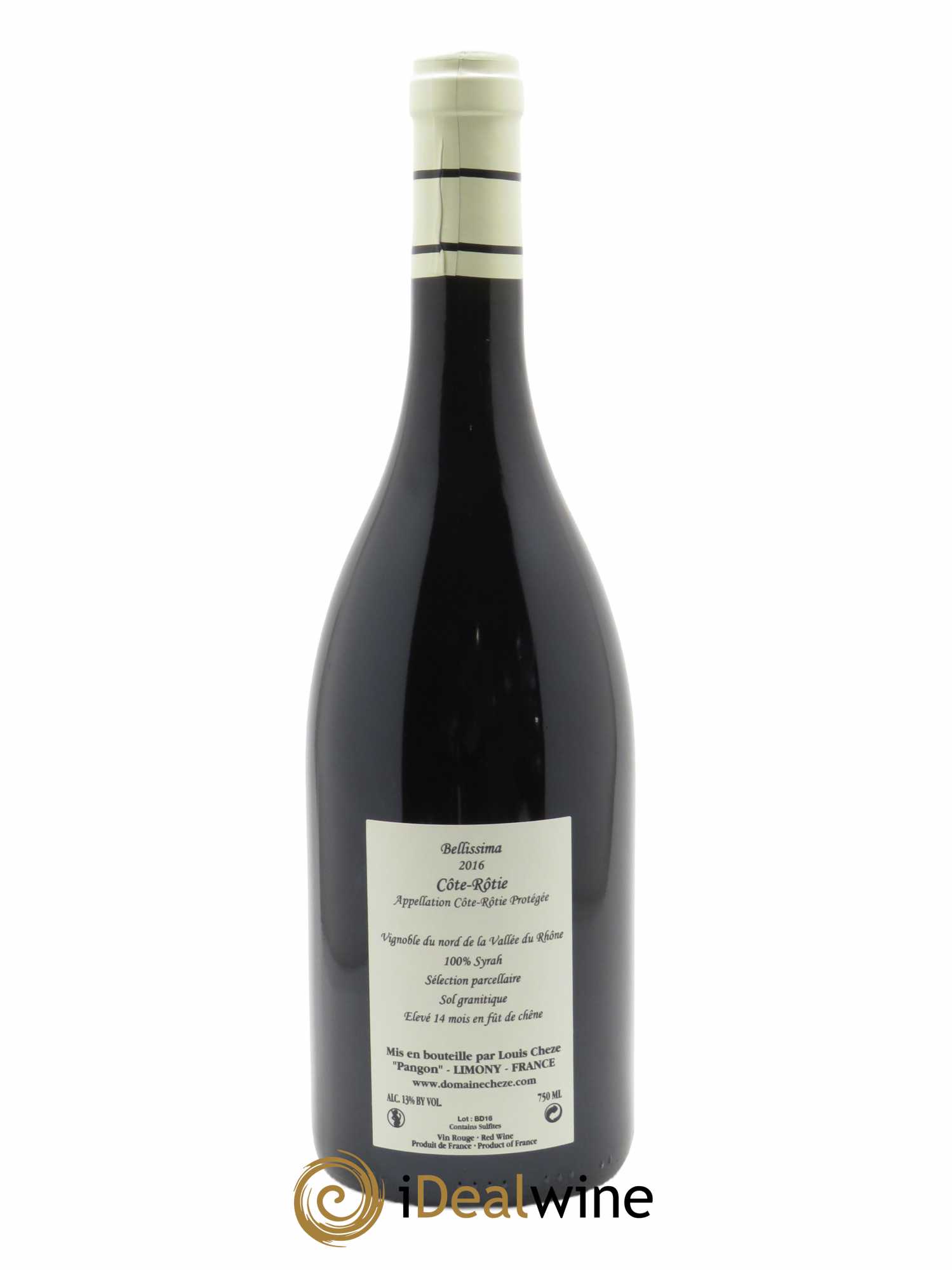 Côte-Rôtie Bellissima Louis Cheze (Domaine)  2016 - Lot de 1 Bouteille