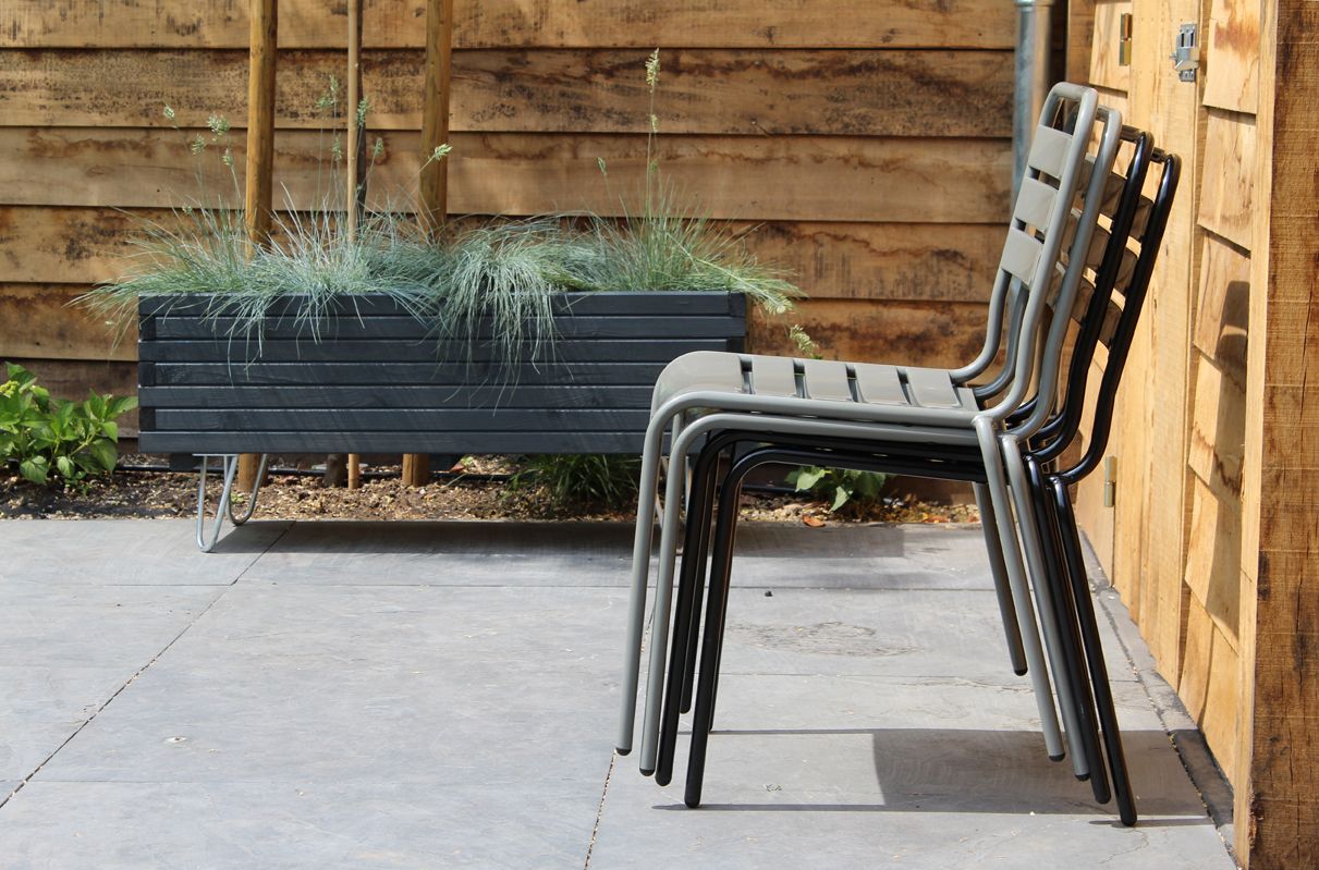MaximaVida Max mausgrau Metall Gartenstühle