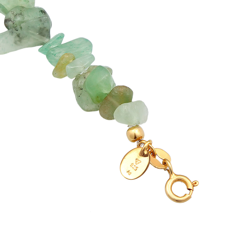 Elli PREMIUM Elli PREMIUM Collier Femmes Choker Intemporel Tendance avec pierres d'aventurine  collier