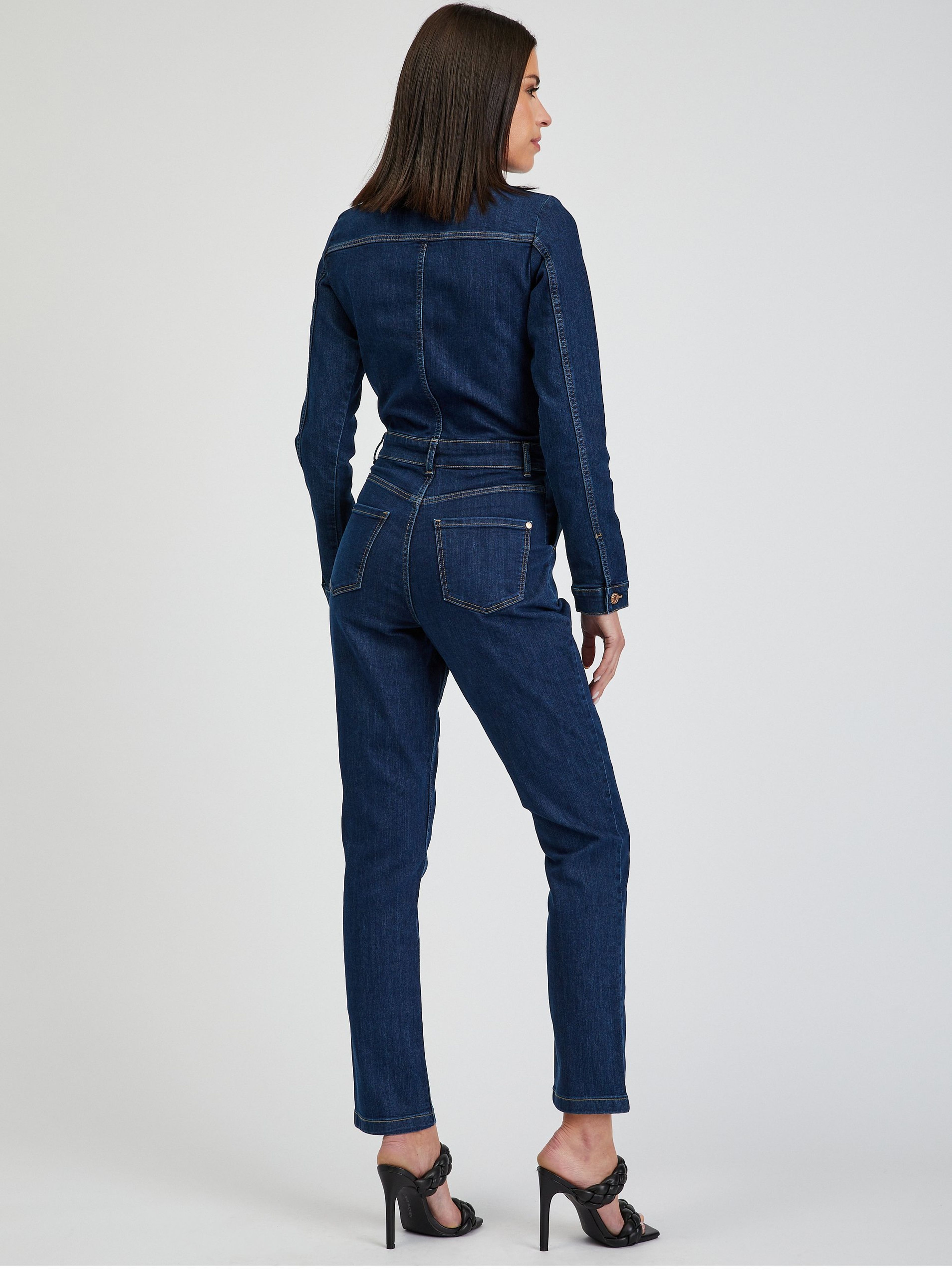 Dunkelblauer Damen-Jeans-Overall ORSAY