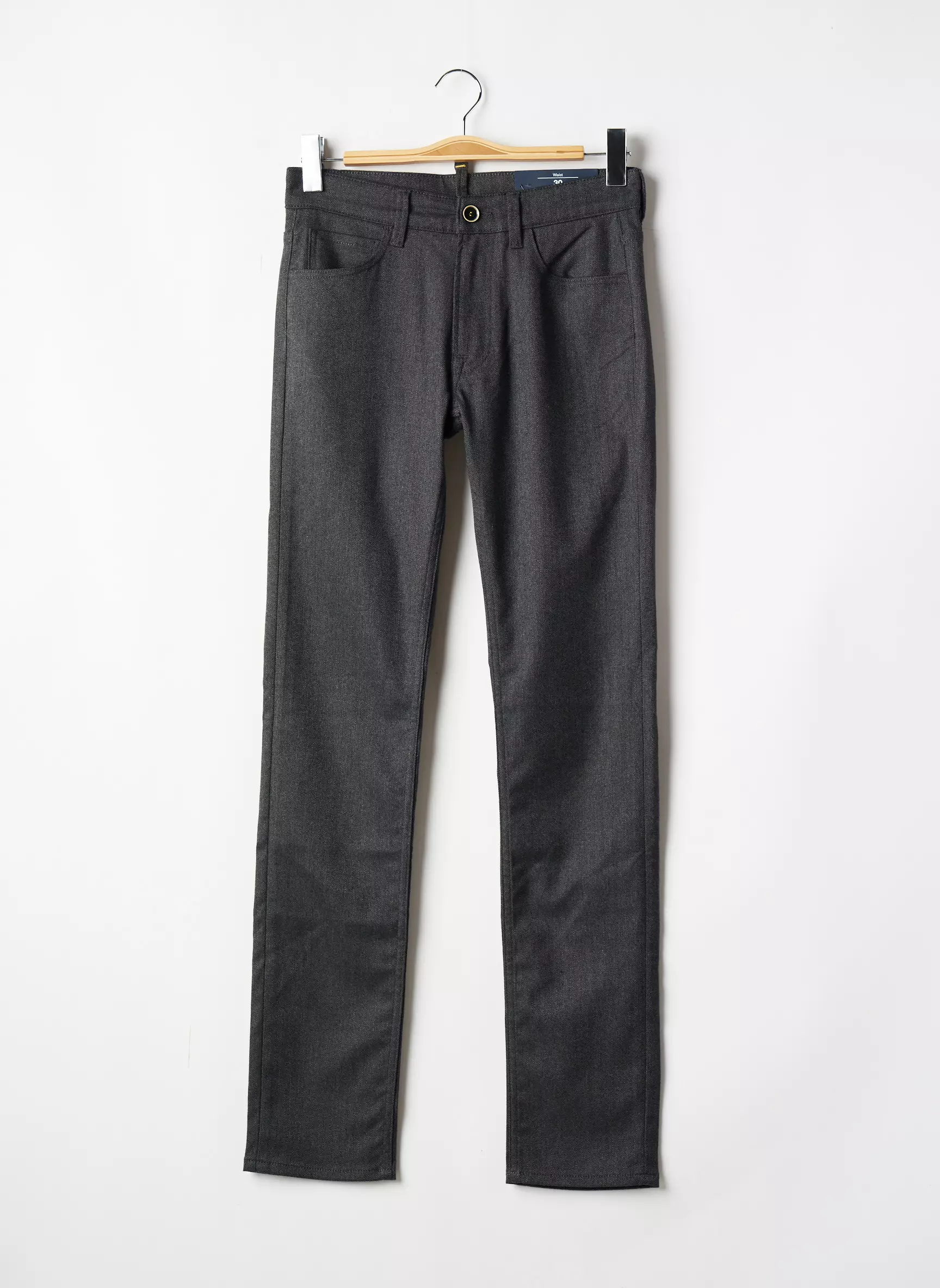 Serge Blanco Pantalons Slim Homme couleur noir