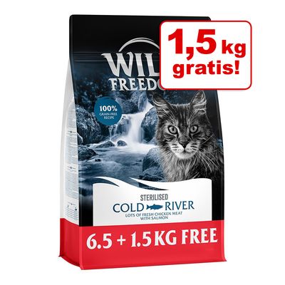 6,5 kg + 1,5 kg gratis! 8 kg Wild Freedom Sterilised Trockenfutter