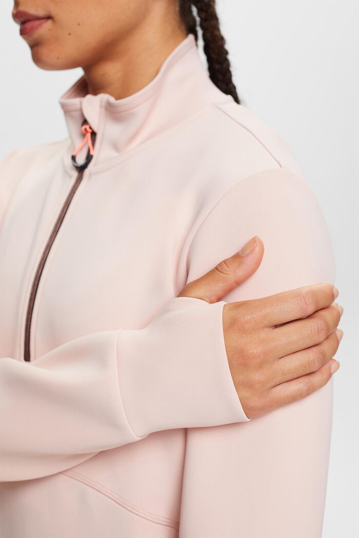 Active-Sweatshirt mit halblangem Reißverschluss