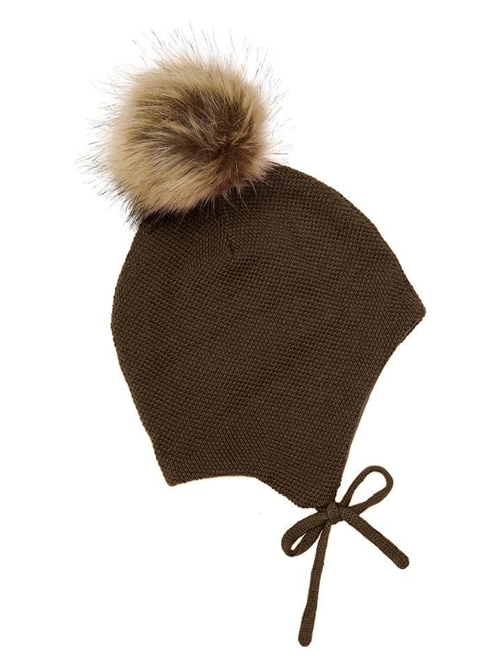 Minymo Bommelmütze in Khaki günstig kaufen