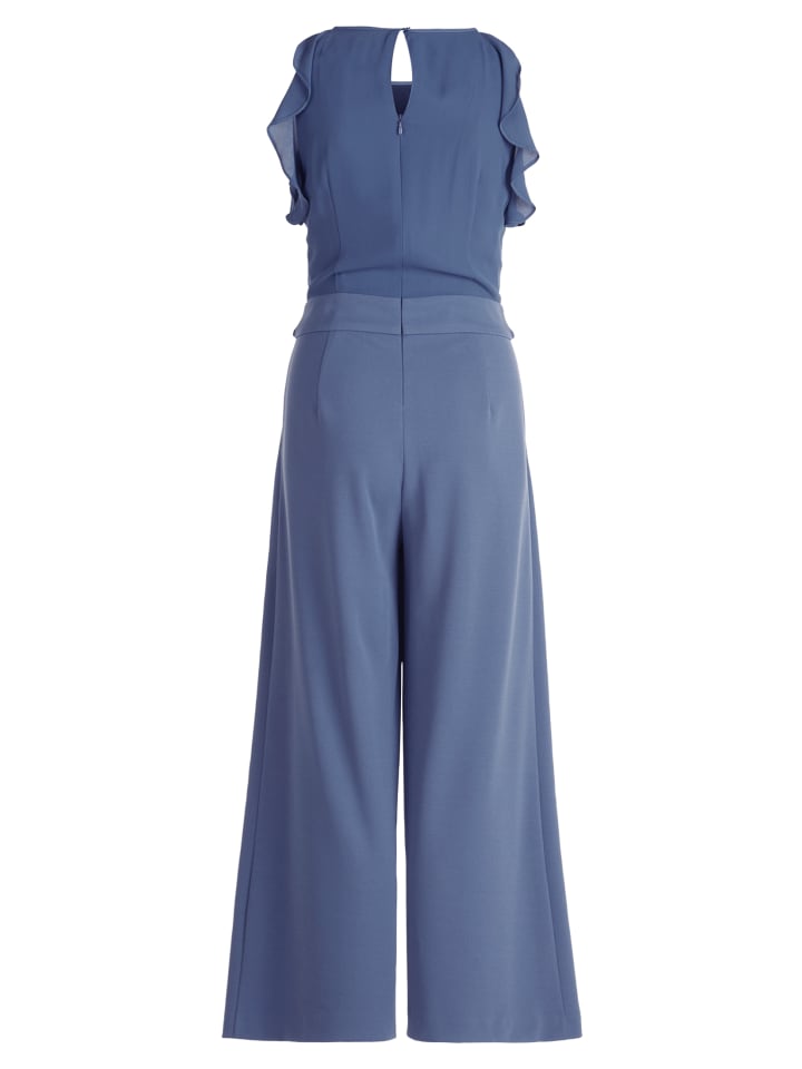 Vera Mont Jumpsuit mit Volant in Blue Stone günstig kaufen