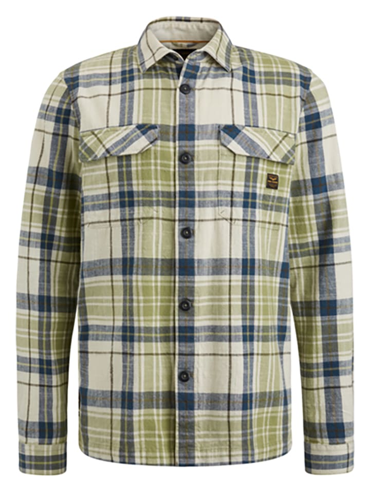 PME Legend Hemd - Regular fit - in Khaki/ Beige günstig kaufen
