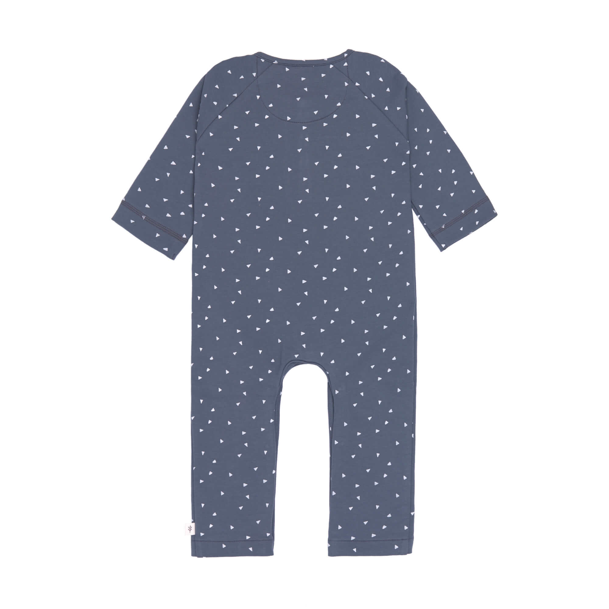 Strampler, Baby Overall - Bio Baumwolle, Triangle Blau