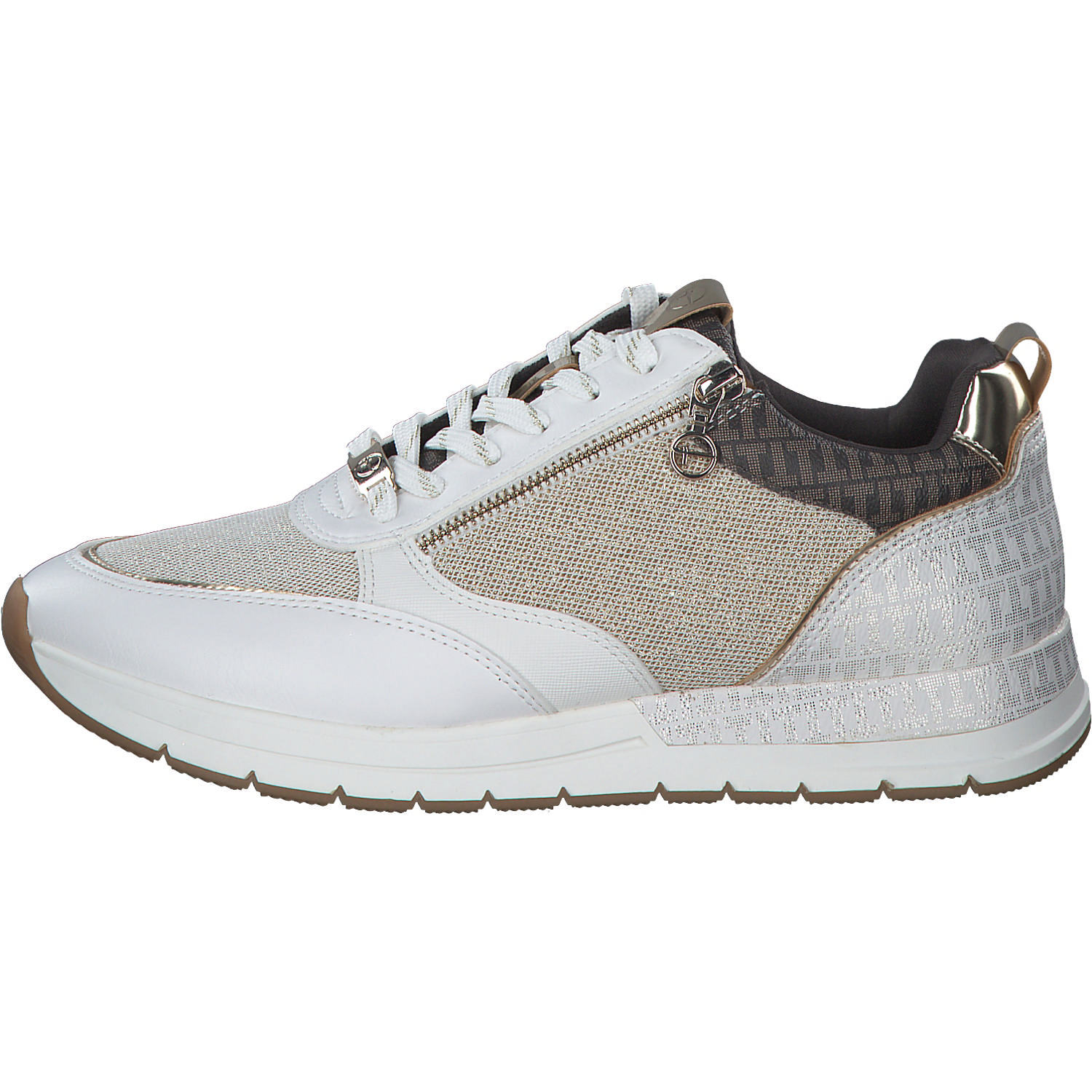 Tamaris 23732, Schnürschuhe, Damen, Weiß Beige