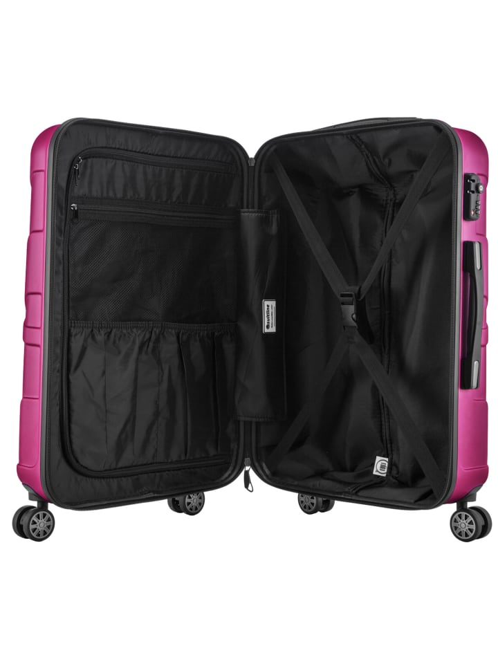 suitline Großer Reisekoffer erweiterbar XL Koffer 4 Rollen TSA 110 L in Magenta günstig kaufen L