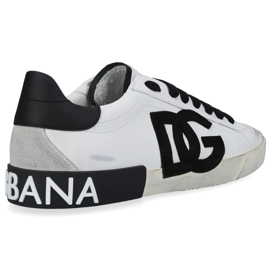 Dolce & Gabbana - Sneaker low PORTOFINO Kalbsleder - schwarz