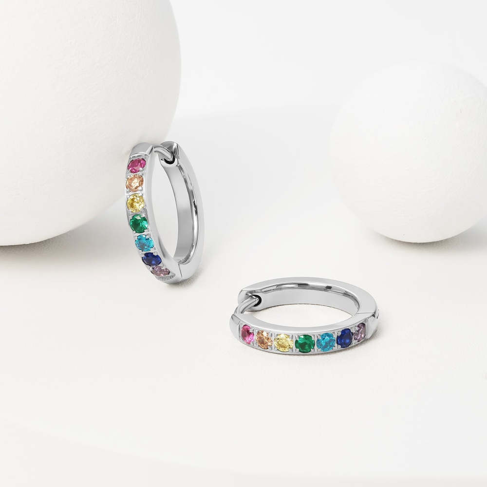 FAVS Créoles Acier inoxydable Boucles d'oreilles