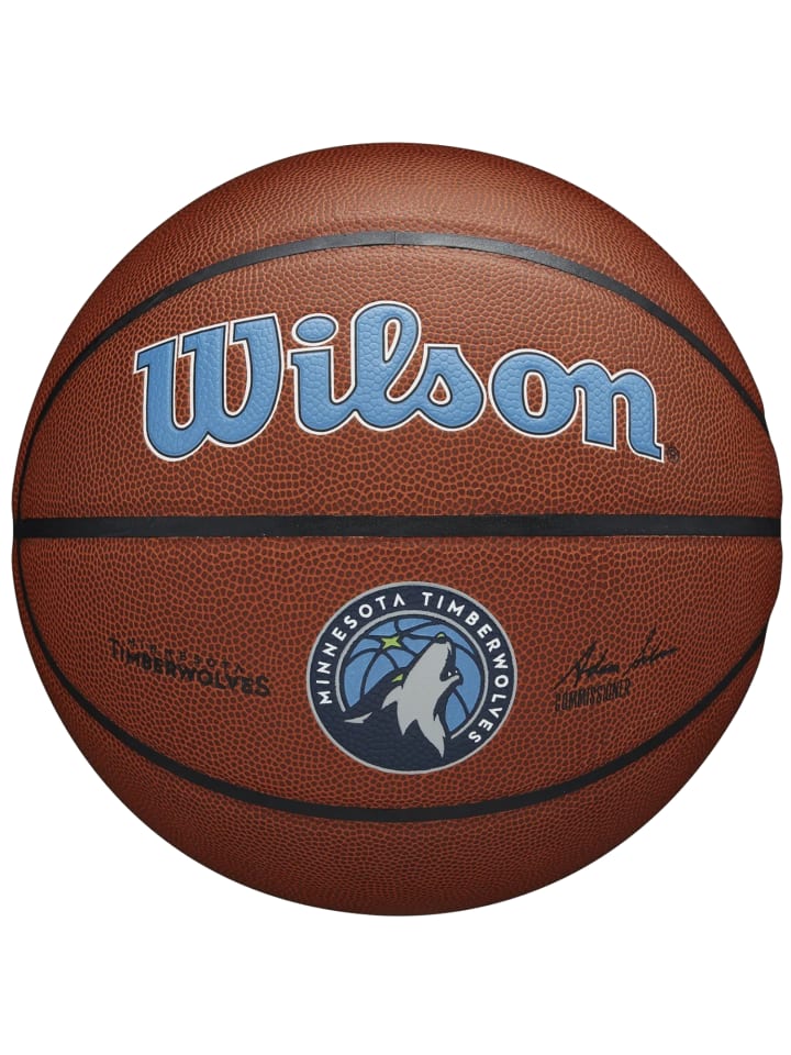 Wilson Wilson Team Alliance Minnesota Timberwolves Ball in Braun günstig kaufen 7