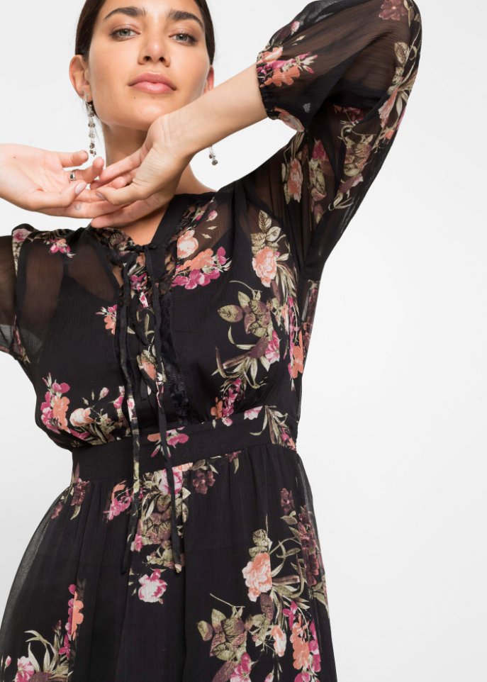Bedrucktes Midikleid