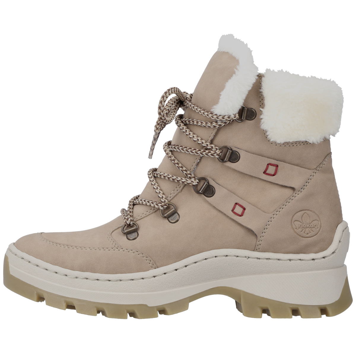 Rieker X9336 Schnürboots creme