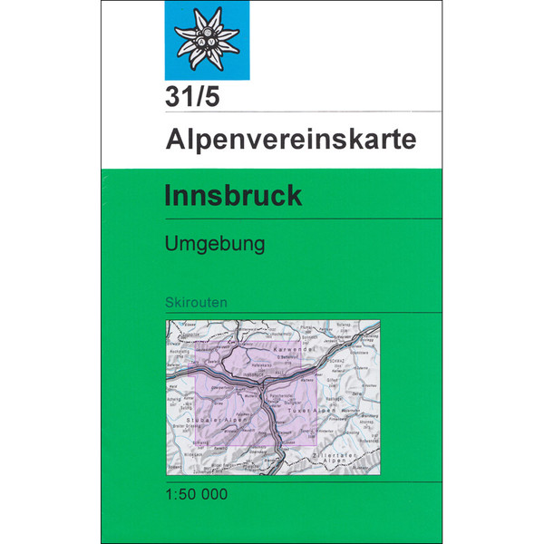 DAV 31/5 SKI INNSBRUCK UND UMGEBUNG - Wanderkarte