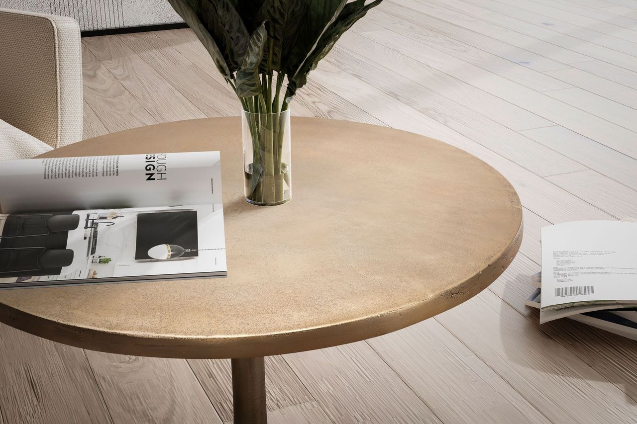 Wohnling Couchtisch Metall Gold 60x60x46,5 cm