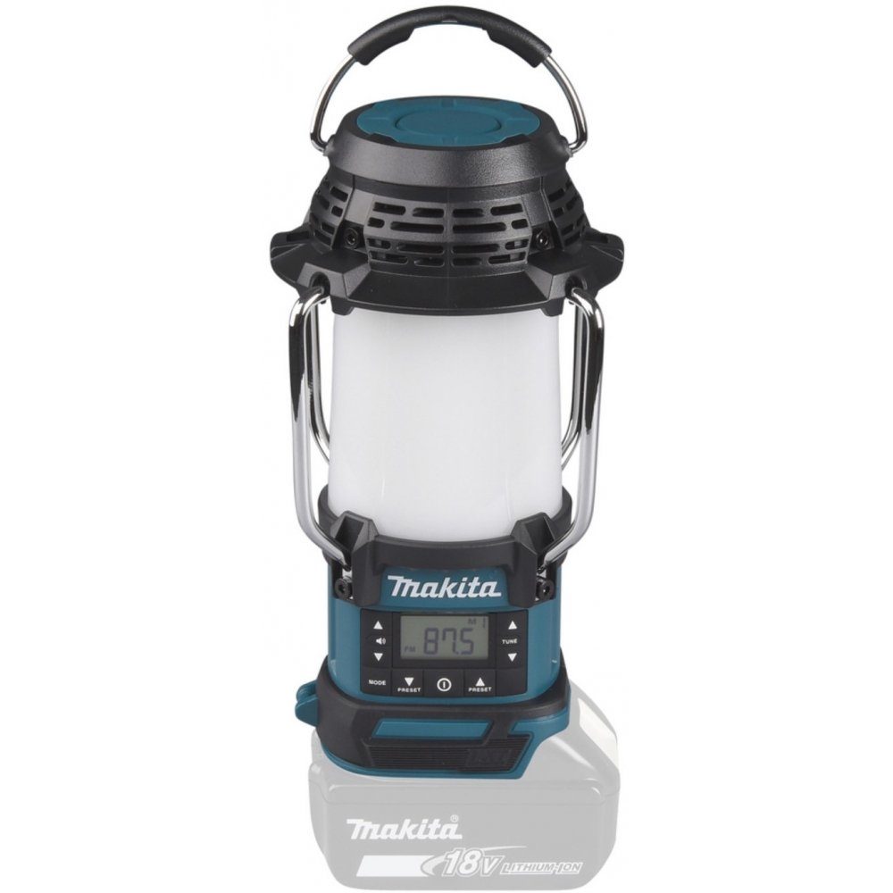 Makita DMR055 - Akku-Laternenradio - blau/schwarz Baustellenradio