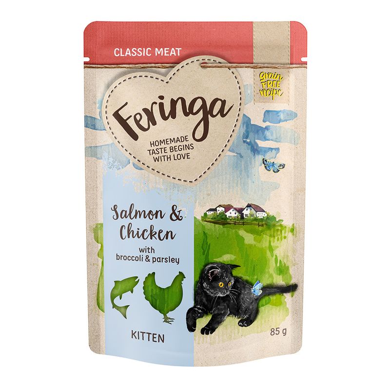 Feringa Classic Meat Menü Kitten Pouches 12 x 85 g
