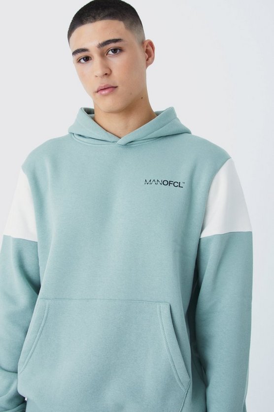 Man Official Colorblock Trainingsanzug mit Kapuze