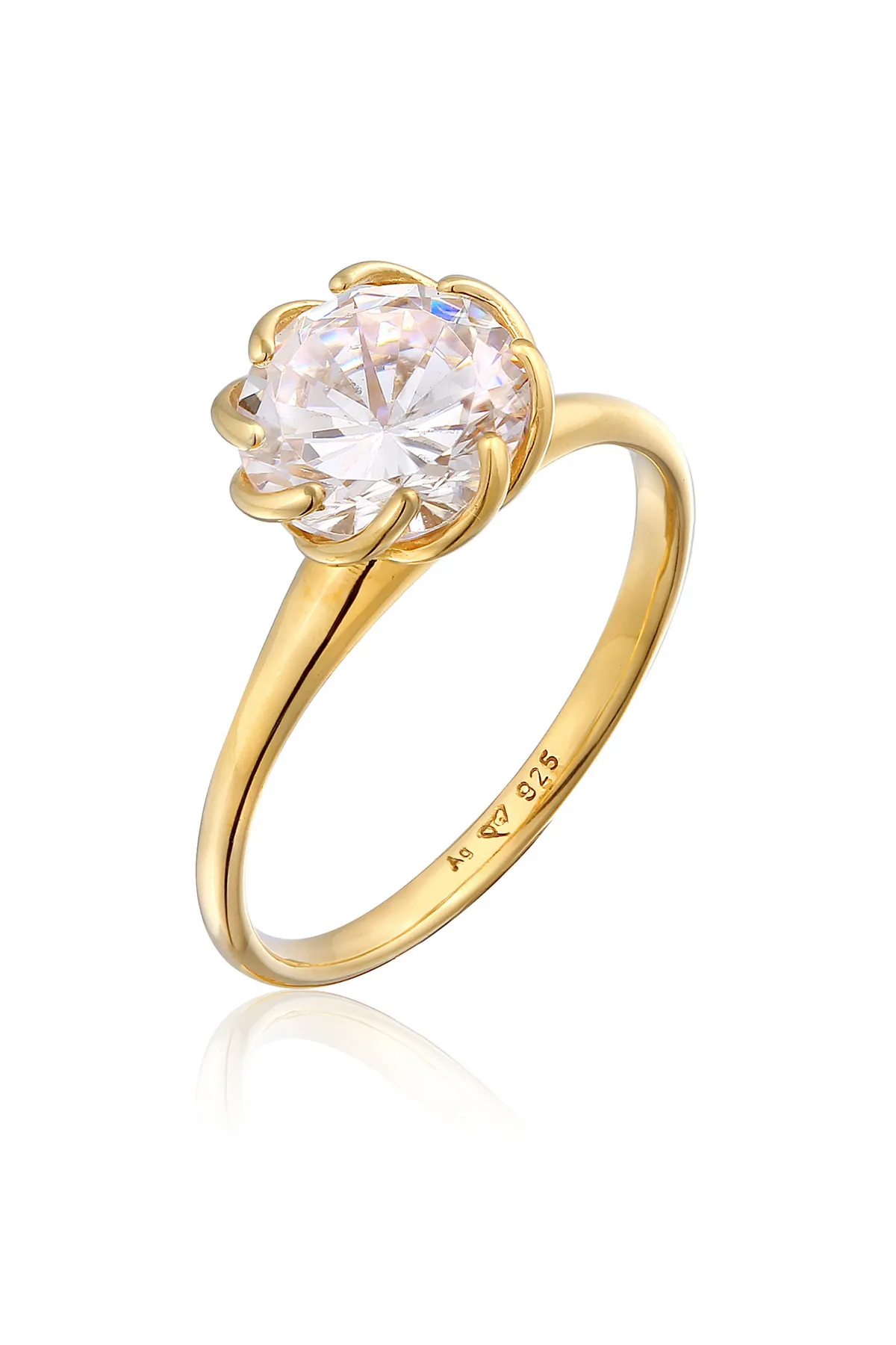 ELLI  Ring - Goldfarben - Zirkon