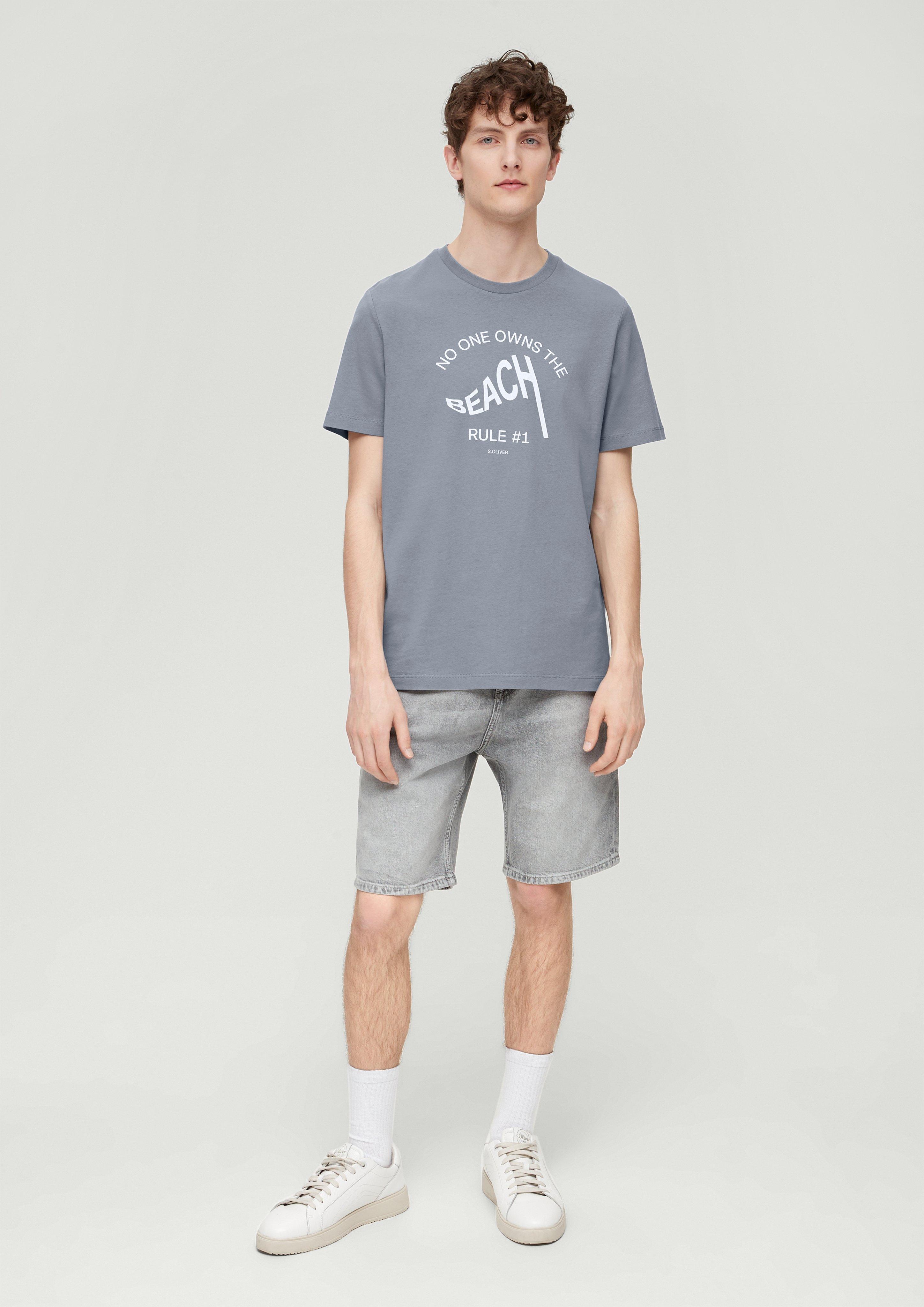 Baumwollshirt mit Frontprint  2137550-95D3