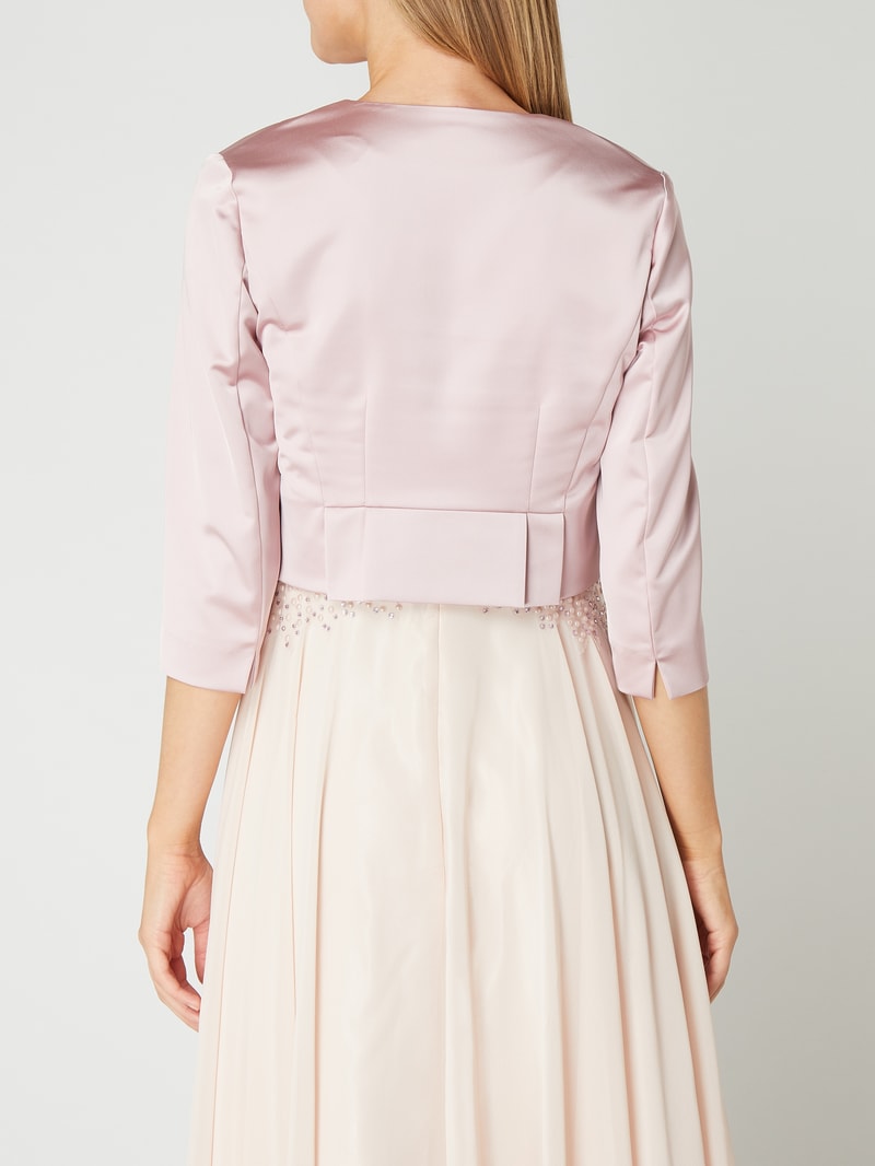 Bolero aus Satin in rosé