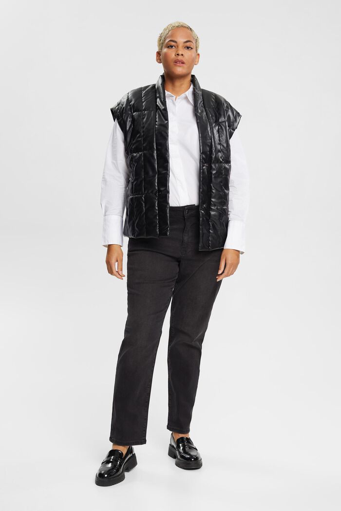 Jeans mit geradem Bein und mittlerer Bundhöhe