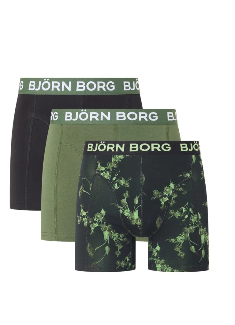 Boxers Björn Borg avec bande logotée, lot de 5