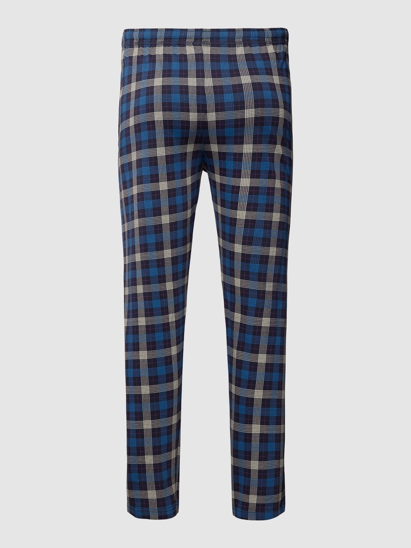 PLUS SIZE Pyjama-Hose mit Gitterkaro in dunkelblau