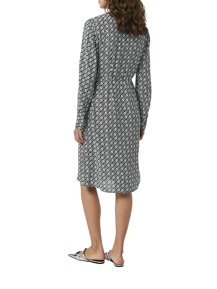 comma Kleid in Schwarz/ Grau günstig kaufen