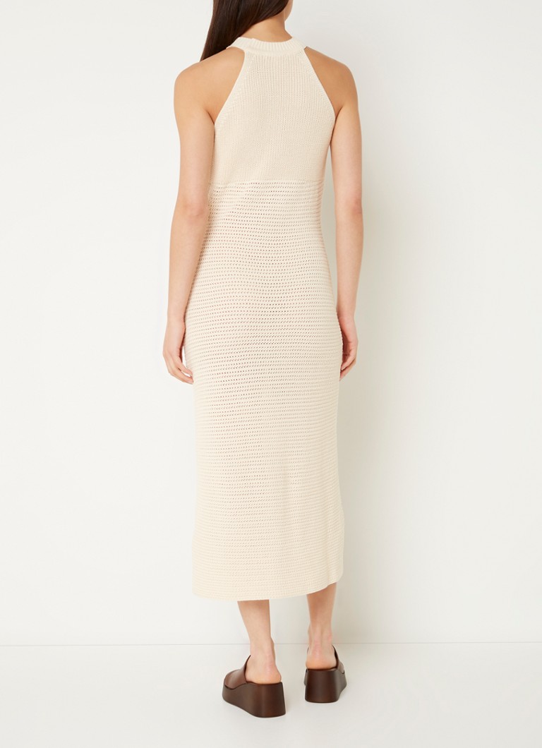 Tommy Hilfiger chunky knit midi dress with openwork design