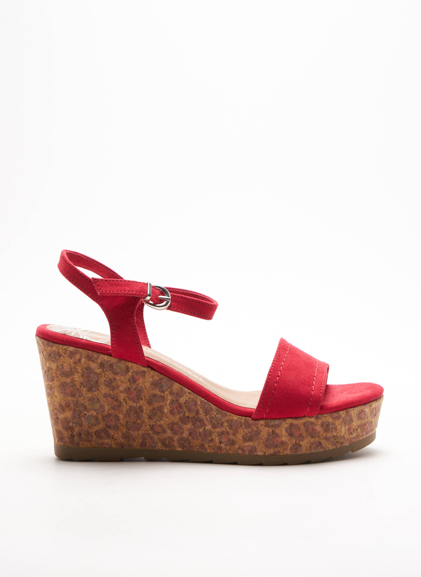 Marco Tozzi Sandales Nu Pieds Femme couleur rouge