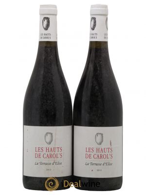IGP Pays d'Hérault (Vin de Pays de l'Hérault) Les Hauts de Carol's Terrasse d'Elise (Domaine de la)  2013 - Lot de 2 Bouteilles