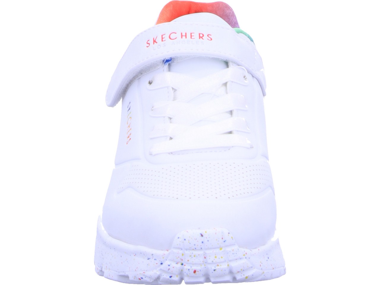 SKECHERS Mädchen Sneaker weiss Uno Lite-Rainbow Specks