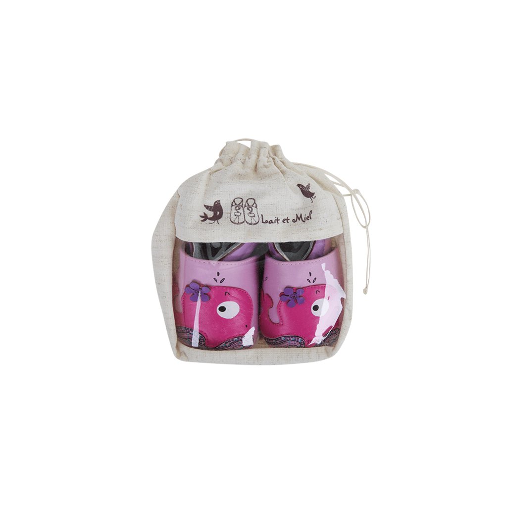 Lait et Miel Baleine Sportive Krabbelschuhe mit Wal