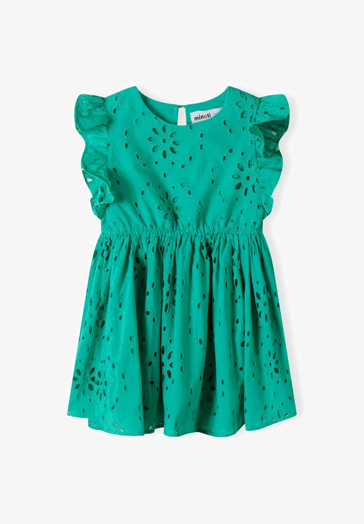 MINOTI BORDADO MANGAS CON VOLANTES - Vestido de verano