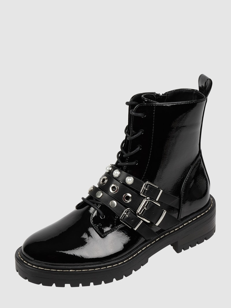 Boots in Lack-Optik Modell 'Bold' in schwarz