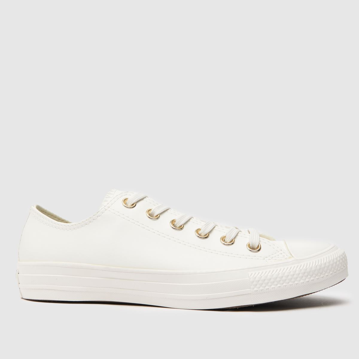 Converse All Star Ox-sneakers i vitt och guld