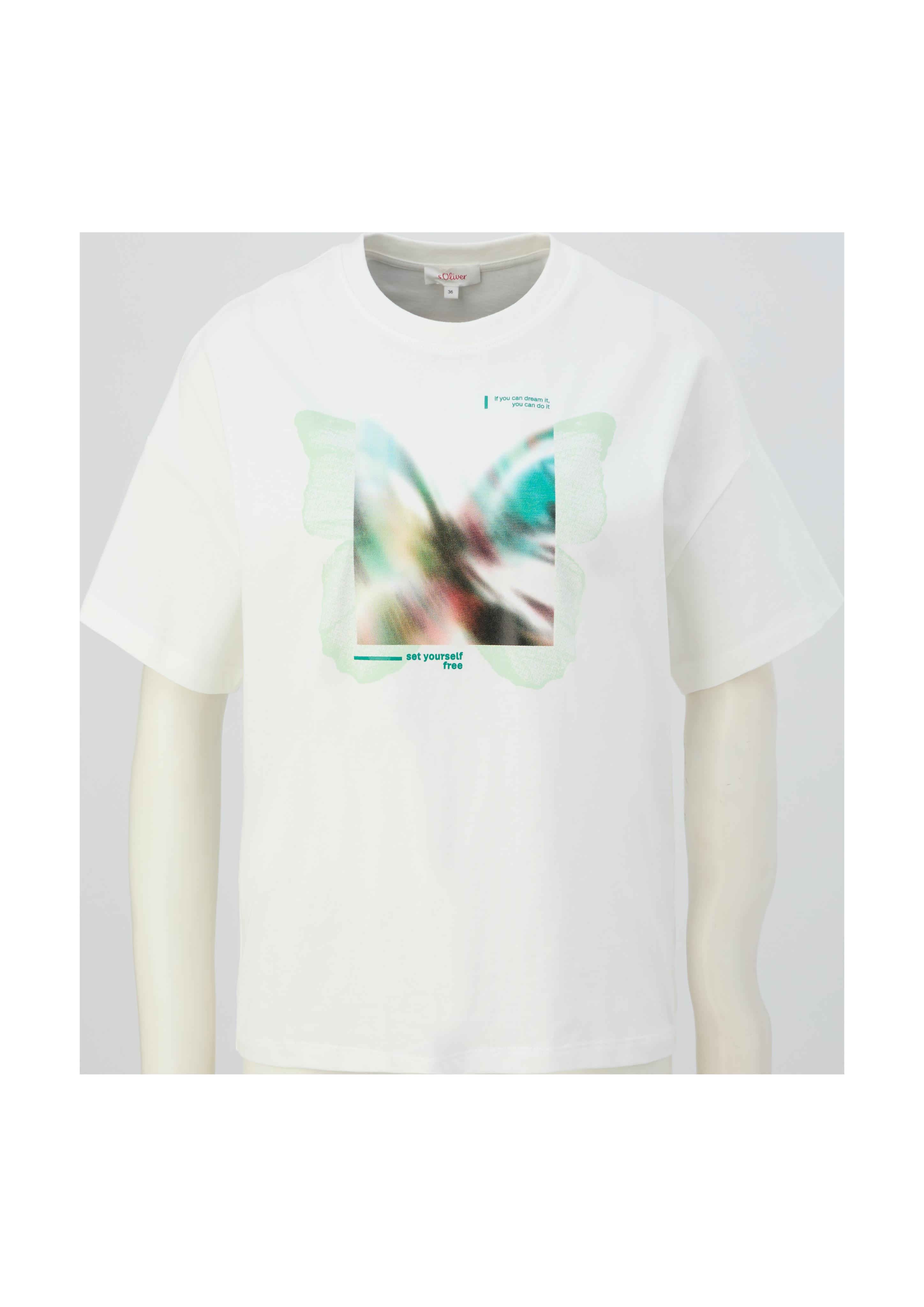 T-Shirt im Loose Fit mit Frontprint  2130597-02D1