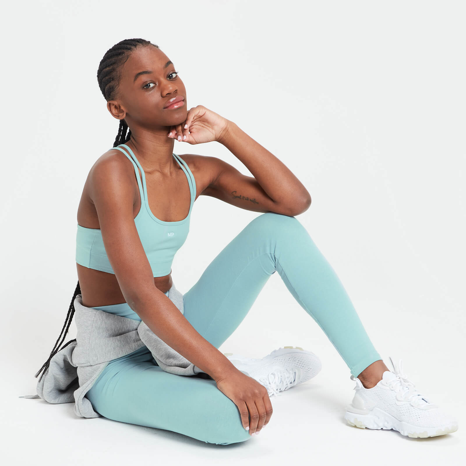 Brassière en jersey MP pour femmes – Bleu glacé