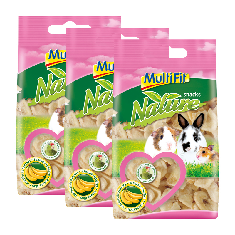 MultiFit Snacks MultiFit Nature snacks Bananenchips 3Stk