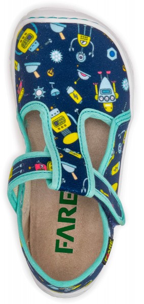 Fare Bare |vA ~ Slipper Klett ~ Roboter Blau