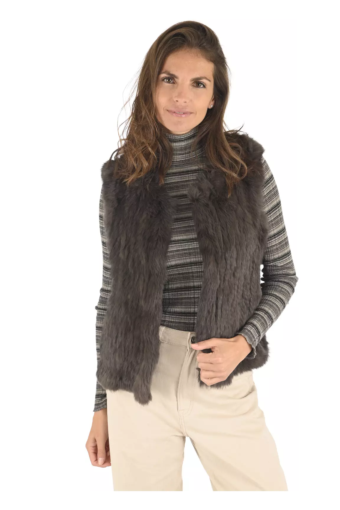 La Canadienne Autres Gilets Femme couleur marron