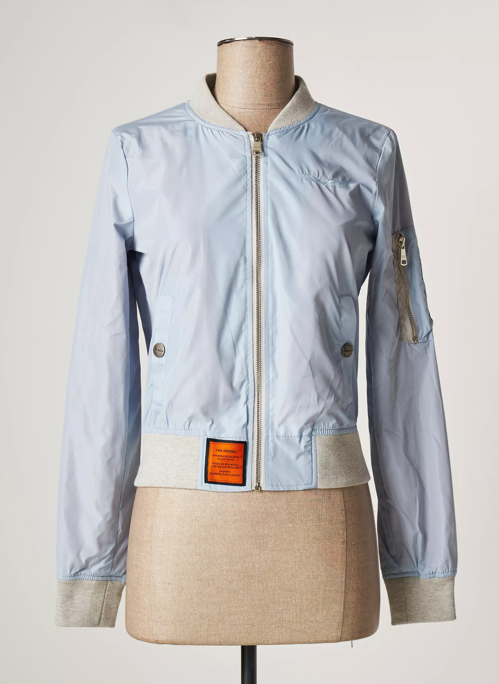 Bombers Blousons Femme couleur bleu