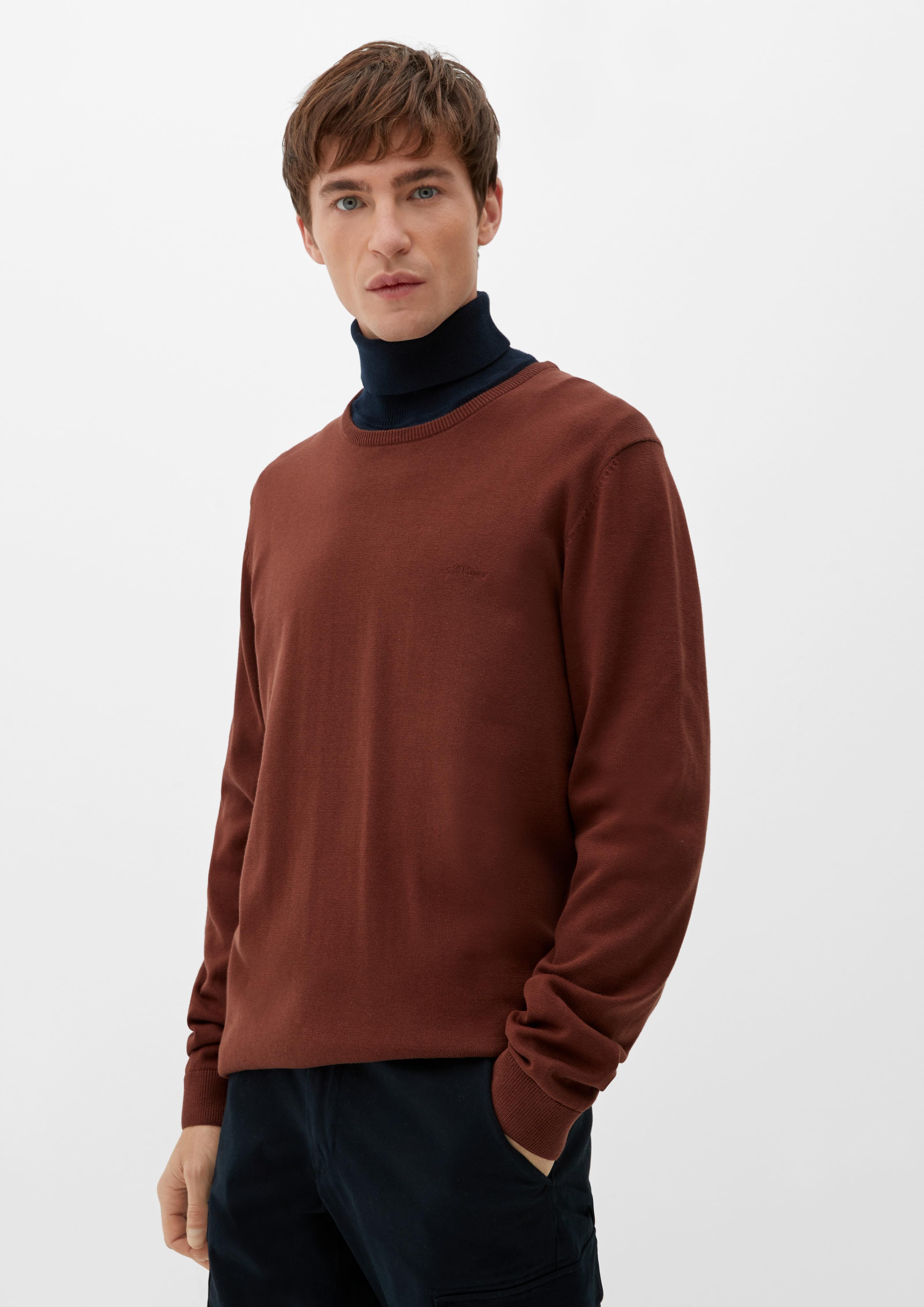Strickpullover mit Logo-Stickerei  2124547-8788