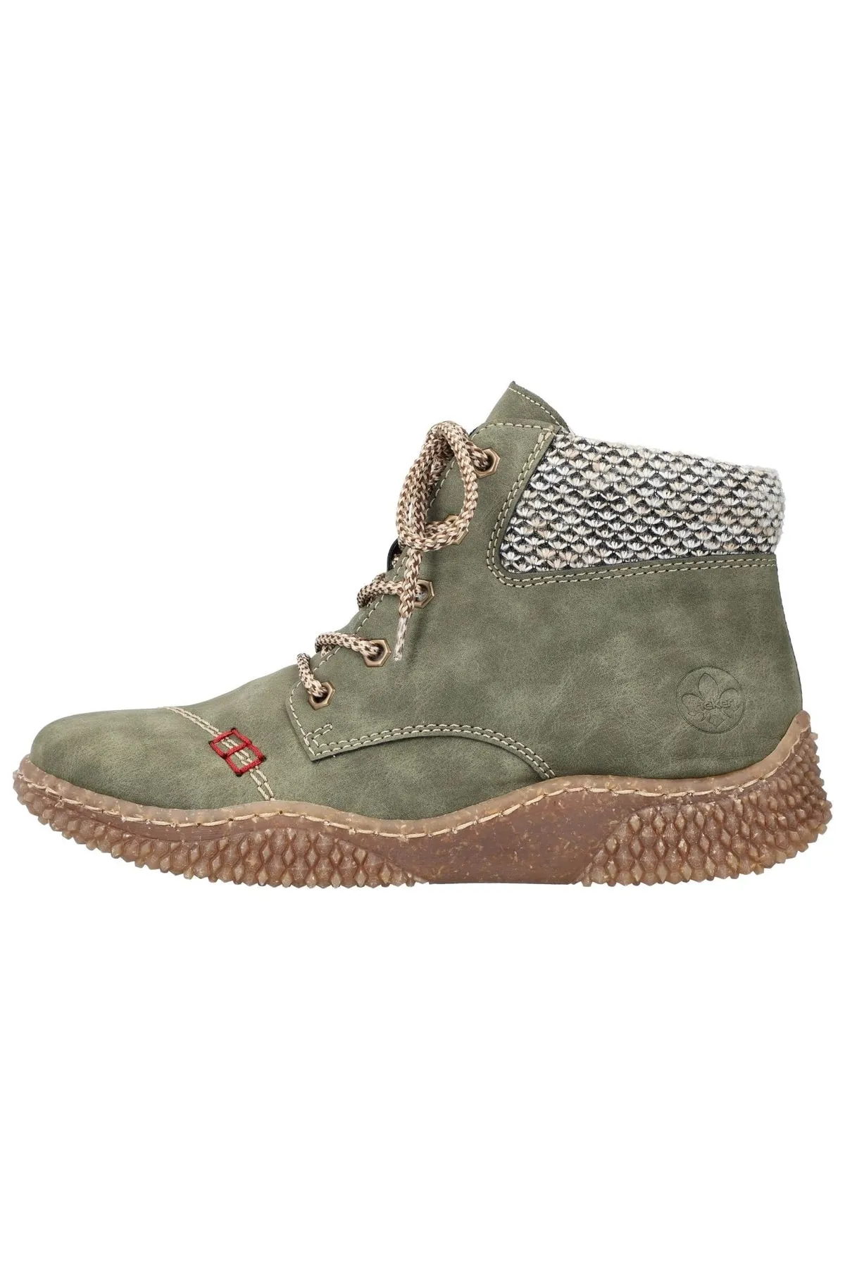 Rieker  Stiefelette - Grün - Flacher Absatz