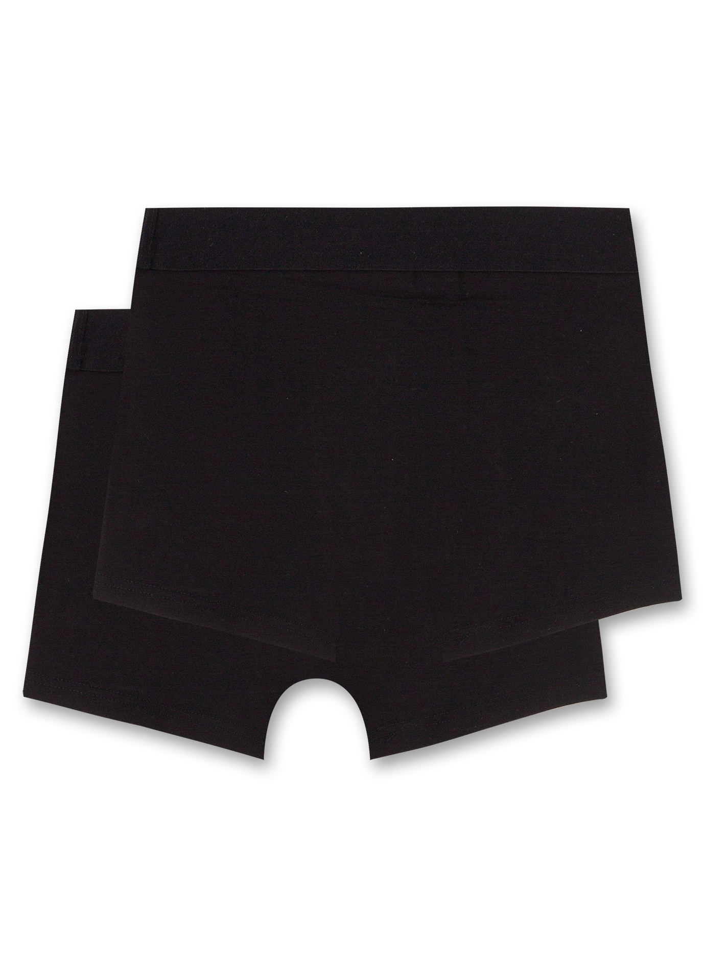 Jungen-Hipshorts (Doppelpack) Schwarz