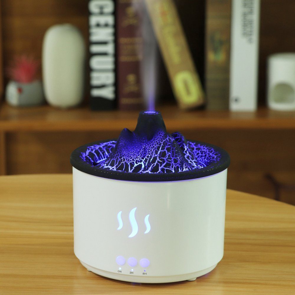 K&B Luftbefeuchter Kleiner Desktop-Aromadiffusor Volcano–500 ml Luftbefeuchter